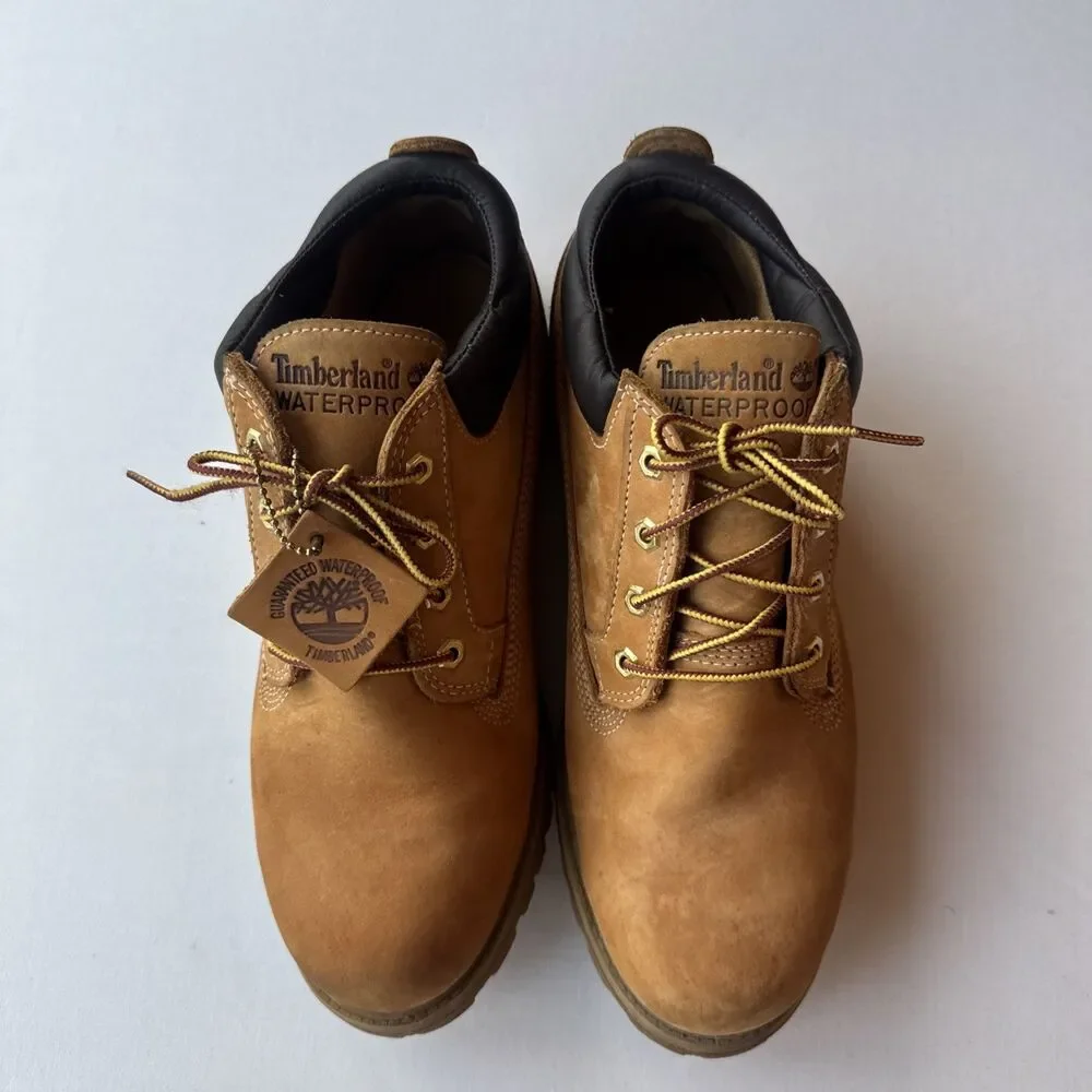 Timberland Classic Oxford Waterproof Lace Up Boot 73538 Wheat Tan Men Size 10M